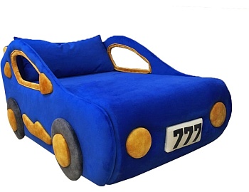 Кровать Машинка синяя